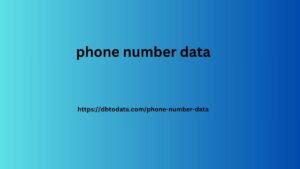 phone number data